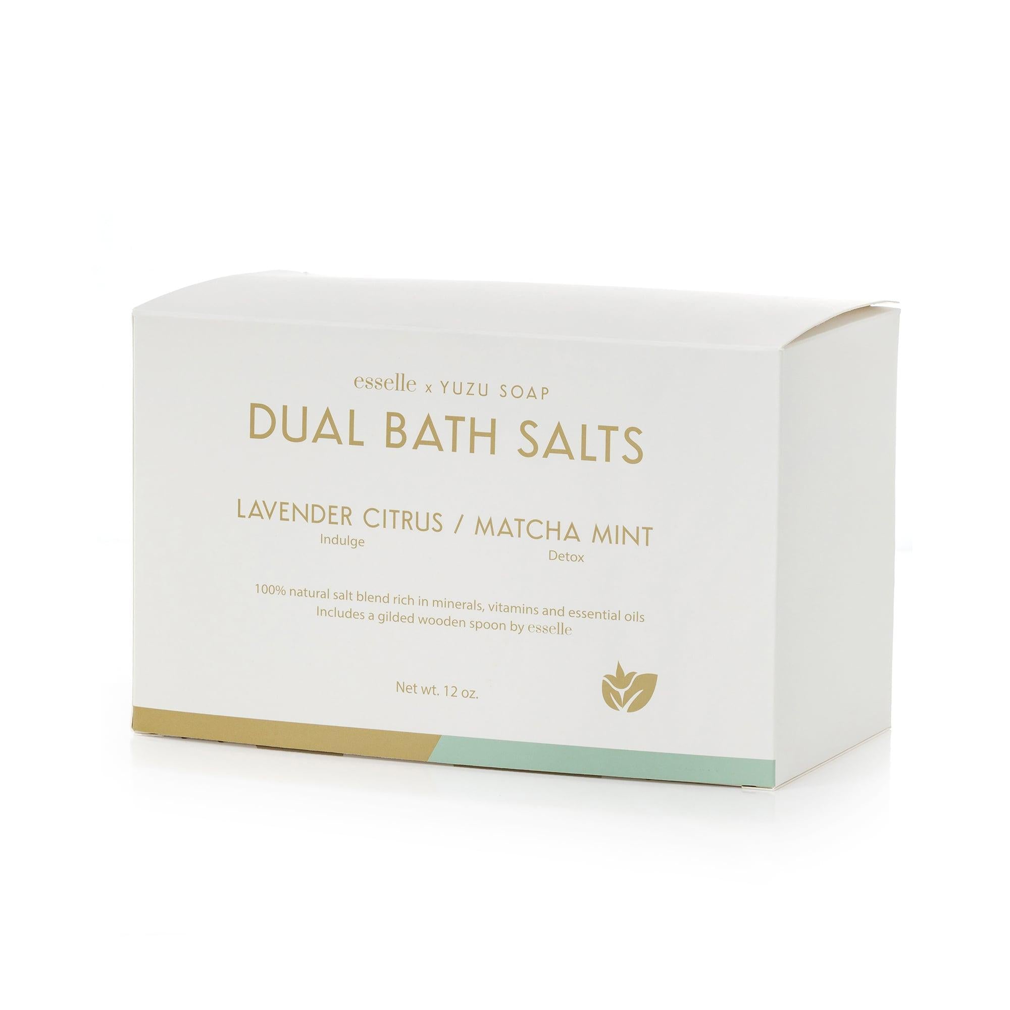 Dual Bath Salts Set | Lavender Citrus & Matcha Mint